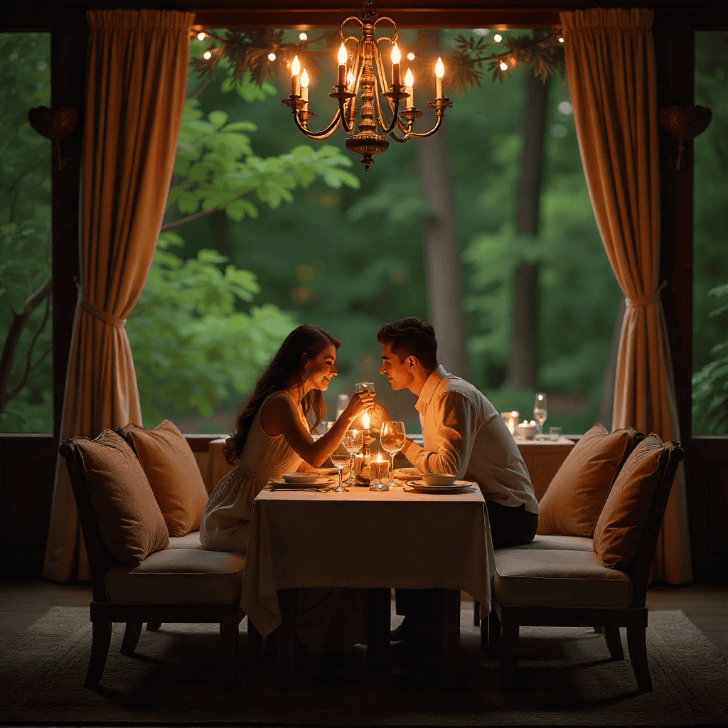 Ghomith romantisk natur dekoration