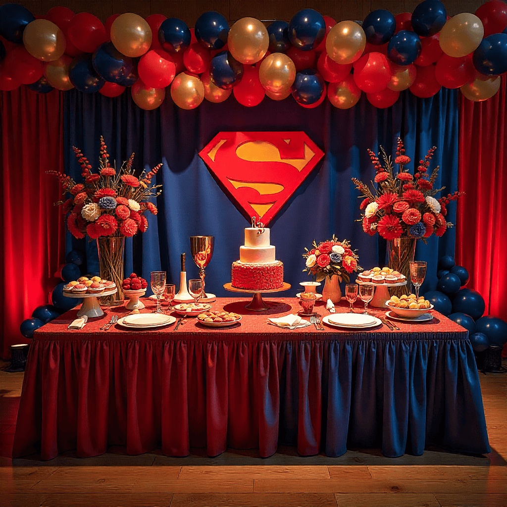 Ghomith superhelt tema dekoration